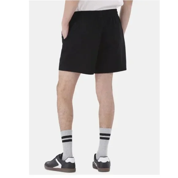 No Boundaries Men's & Big Men's Cotton Twill 6" Shorts BLACK - Picture 3 of 3